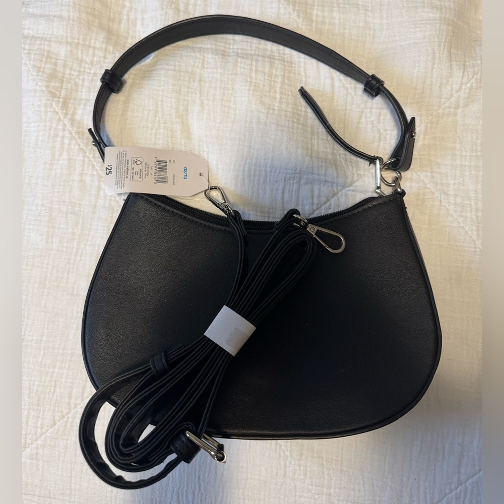 Time and Tru Black Shoulder Bag